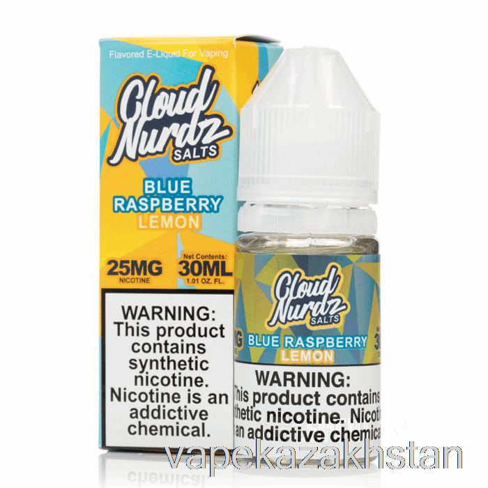 Vape Kazakhstan Blue Raspberry Lemon - Cloud Nurdz Salts - 30mL 25mg